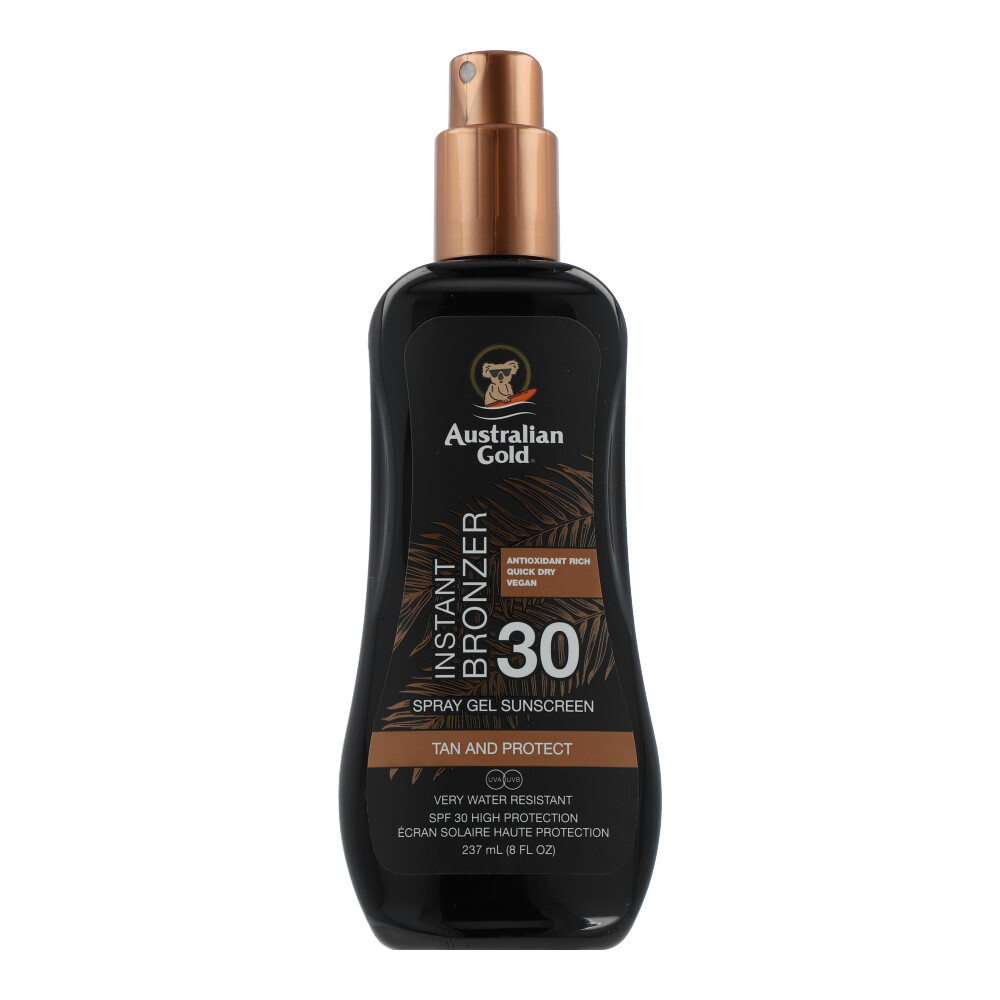 Australian Gold Instant Bronzer - Spray Gel Sunscreen SPF 30 237ml 5190₽