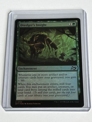Dredgers Insight 159  MTG Aetherdrift 2025  Mint - 9.0 +  Uncommon Foil
