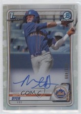 2020 Bowman Draft Chrome Picks Refractor 33/499 Matthew Dyer #CDA-MD Auto 2g6