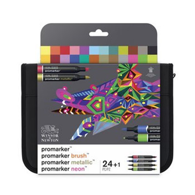 Mixed Case 24 Pieces In Mixed Promarker / Brushmarker Fabric