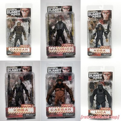 CAESAR & LUCA アクションフィギュア セット NECA Dawn of the Planet of the Apes Caesar Koba Luca Maurice