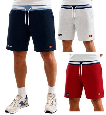 Ellesse Men's Shorts Cotton Jogger Running Casual Comfy Fleece Drawstring Shorts