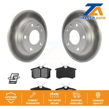 Coated Disc Brake Rotors And Semi-Metallic Pads Rear Kit For Audi A4 Quattro