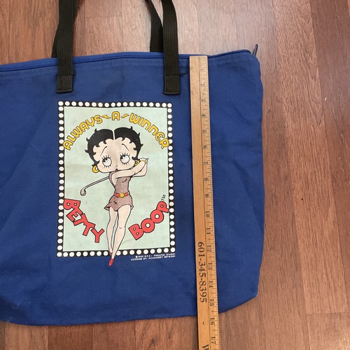 Vintage 90’s Betty Boop Always A Winner Golf Shoulder Tote Bag Made in USA - Picture 4 of 8