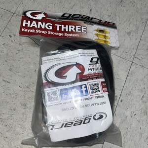 GEAR UP HANG THREE Kayak/Canoe Strap Storage System NEW In Packag Indoor/Outdoor