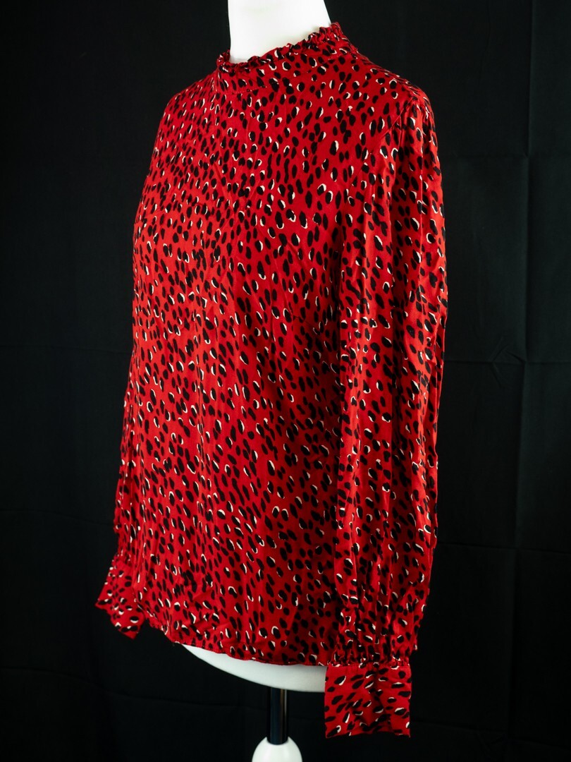 New Look Blouse Red/Black UK10 Pre-Owned image 7