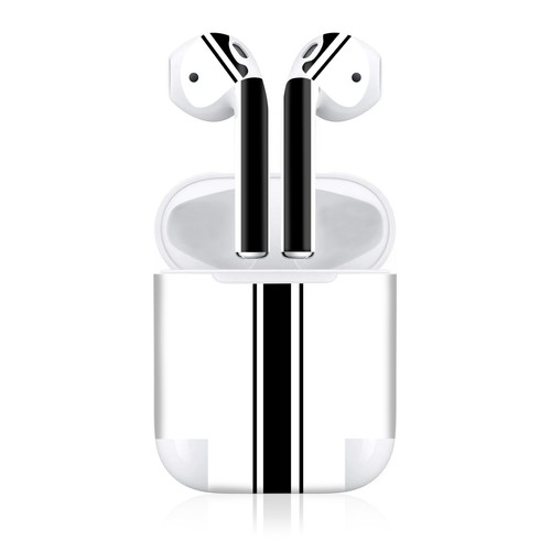 Dekorfolie Schutzfolie Air Pod Hülle Design Folien Set Ralley Streifen R188-05