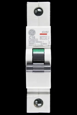 GENERAL ELECTRIC 16 AMP CURVE C 10kA MCB CIRCUIT BREAKER G101 674863