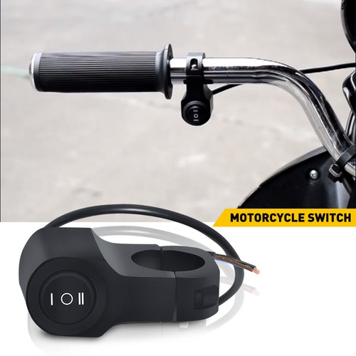 Motorcycle 7/8" Handlebar Headlight Fog Spot Light ON OFF Switch Waterproof USA - Picture 10 of 12
