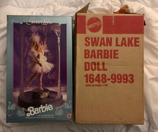 1991 Swan Lake Barbie Musical Doll #1648-9993 w/original Shipping Box NIB