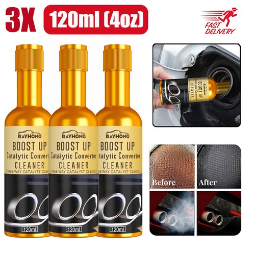 3PCS Auto Catalytic Converter Cleaner Engine Cleaner Booster For Petrol Diesel