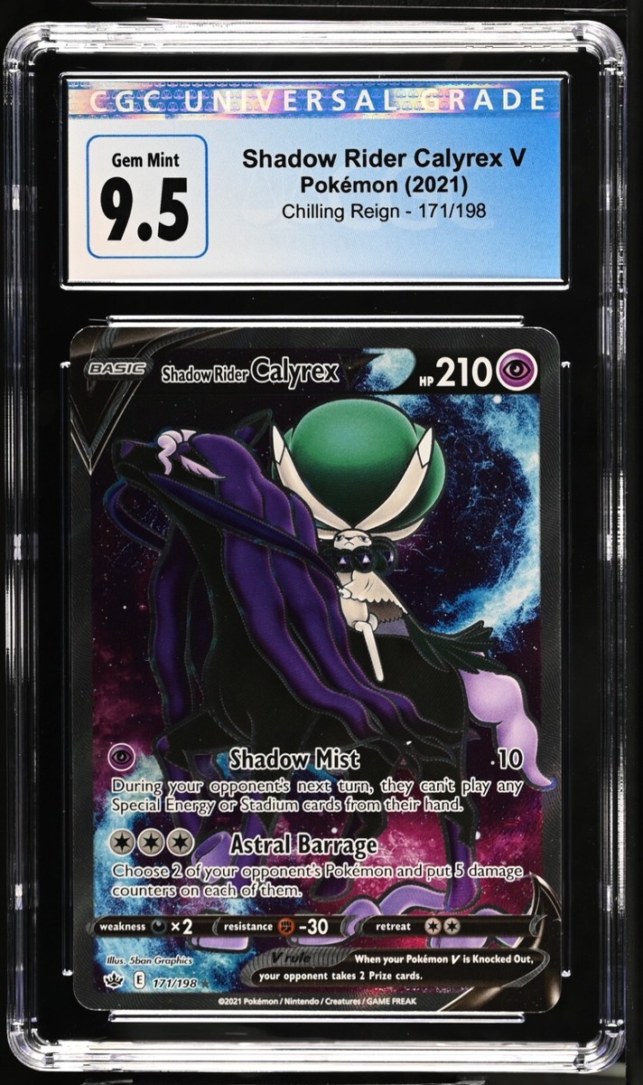shadow rider calyrex v pokemon card value Cards: VMAX League Battle Deck : Toys & Games Pokmon Hit Points210 HP Form Shadow Rider Calyrex V SR