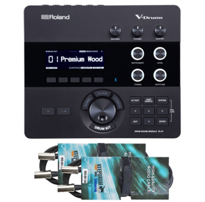 Roland TD-27 E-Drum Sound Modul + 2x MIDI-Kabel