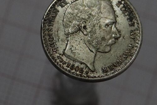 🧭 🇩🇰 DENMARK 25 ORE 1905 SCARCE HIGH GRADE B63 #Z4077 - Bild 2 von 3