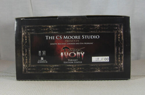 Dark Ivory White Variant Statue 38/100 Clayburn Moore Joseph Linsner NEW SEALED - Picture 8 of 10