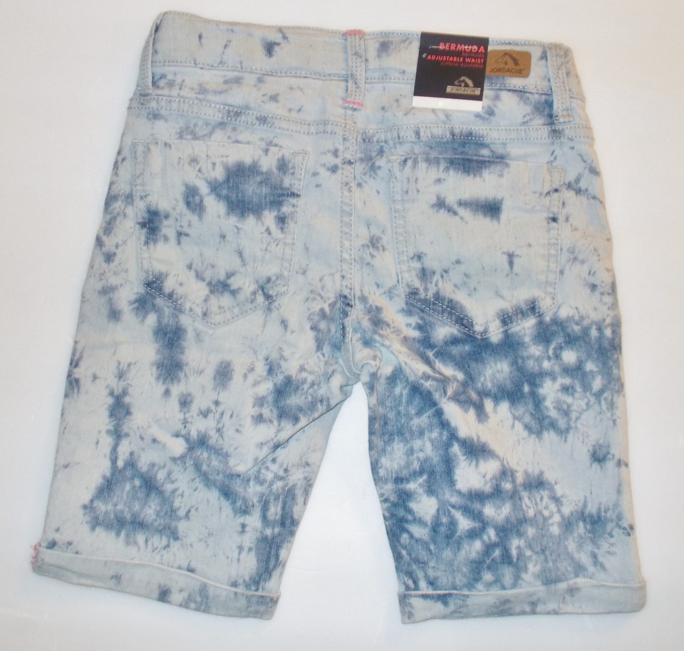 Short Jean Fille Jordache - Taille 4T - Lavage Clair - Occasion Très Bon état - Fermeture Zip