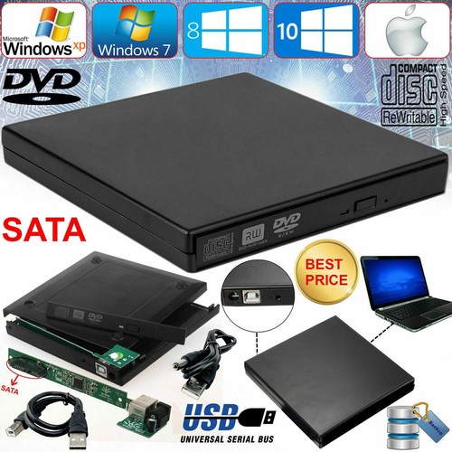 USB auf SATA Laptop CD DVD Combo RW ROM Laufwerk externer Caddy Gehäuse Hülle Cover