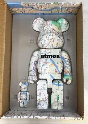 Bearbrick x atmos Subway 100% & 400% Set Action Figure From Japan 