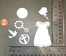   5 BAPTISM paper die cut embellishments scrapbook   card making - ..