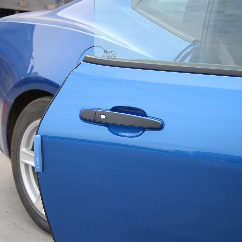 2x Black Exterior Door Handle Decor Cover Trim Bezels for Chevrolet Camaro 2017+ - Image 3 of 4