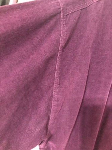 Vintage Anchor Blue Corduroy Button Up Shirt Mens XL Plum/Purple Long Sleeve - Picture 7 of 9