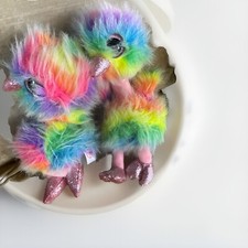 Ty Multi Colored Ostrich .. Set Of 2