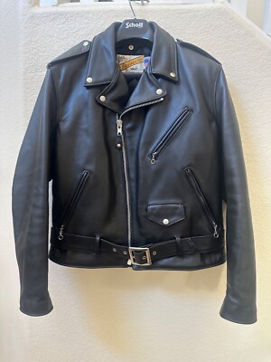 Schott PERFECTO 118 Size 42 Motorcycle Leather Jacket Brand