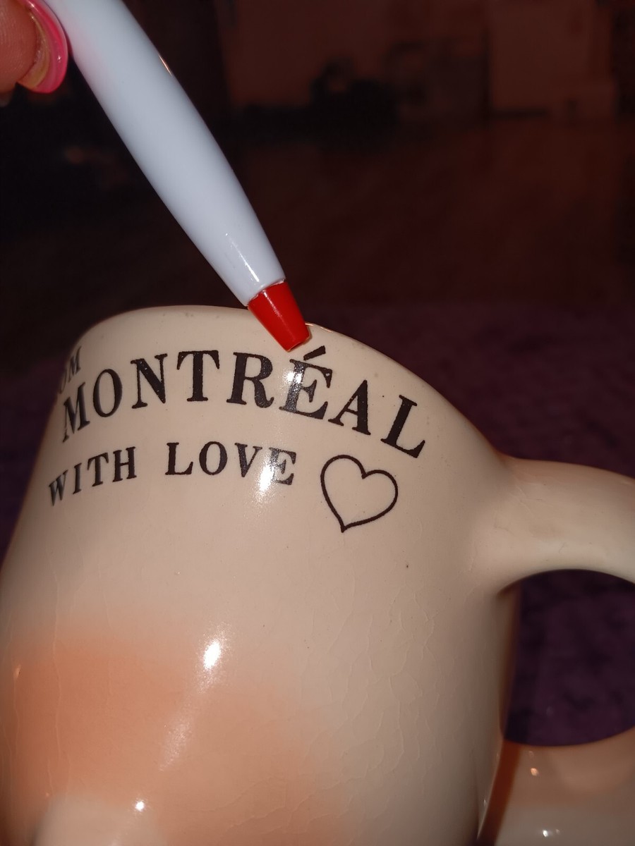 Vintage Ceramic Boob Breast 70s Novelty Sipper Coffee Cup Mug