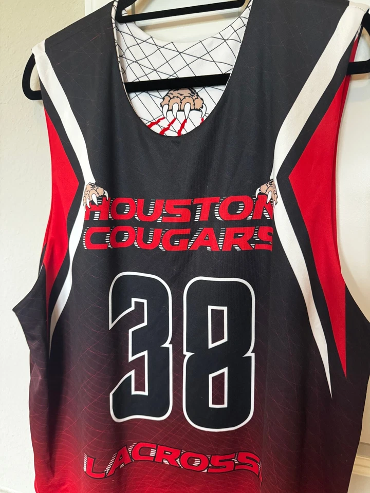 Camiseta de lacrosse de Houston Cougars diseño fresco reversible Foto 3 de 4