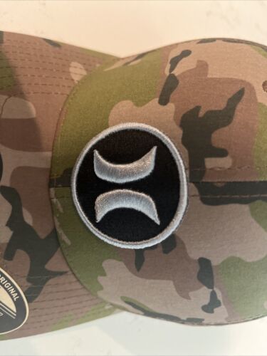 Sombrero Hurley H2O Dri Super Icon Camuflaje Negro Gris Parche S/M Pequeño Mediano - Imagen 3 de 7