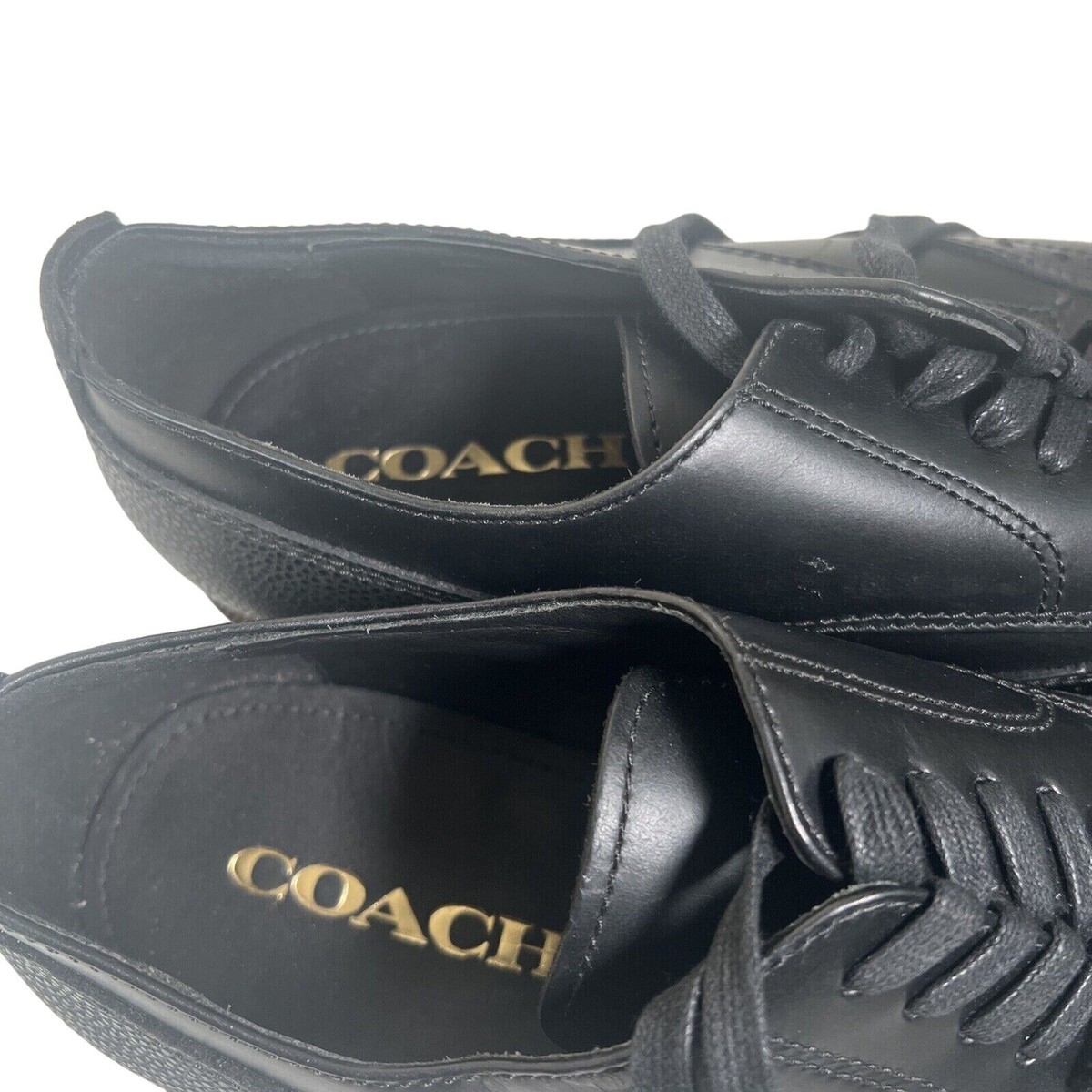 New Coach Black Wing Derby Dress Shoes Size 11 1/2 New Coach Black Wing Derby Dress Shoes Size 11 1/2 | eBay main image 3