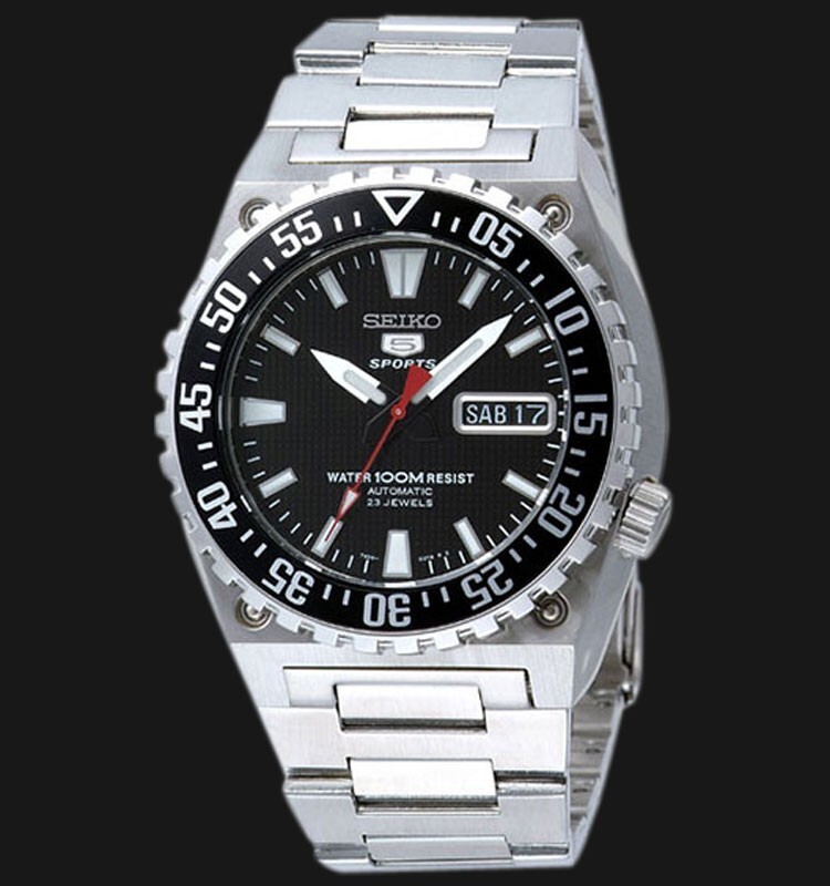 SEIKO 5 Sports SNZD71K1 Automatic Watch 7S36 Steel Hardlex 100m