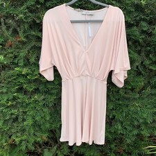 New Asos Dress size 2 Summer Peach Flowy A Line Mini Read Description AS IS 