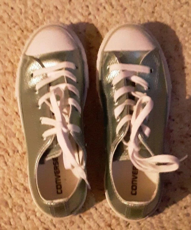 Sneakers basse Converse All Star Metallic Teal per ragazze taglia 2