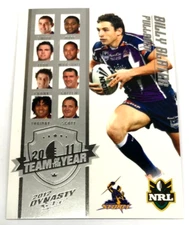 2012 NRL DYNASTY CARD TEAM OF THE YEAR CHASE CARD TY1-BILLY SLATER-STORM