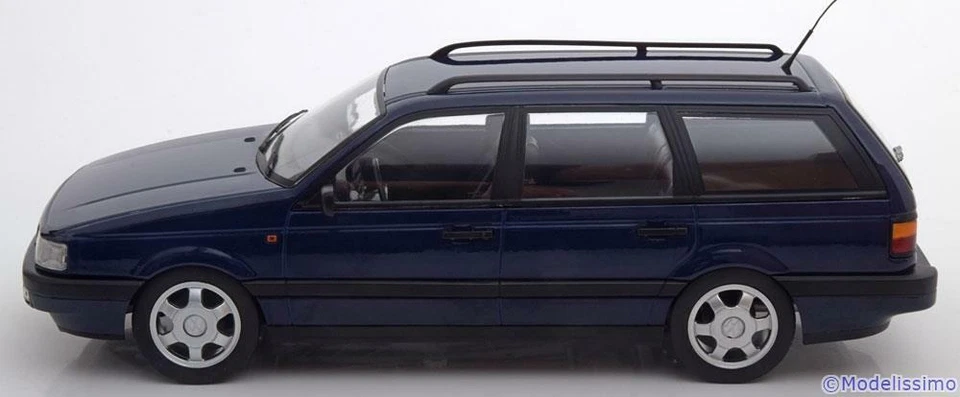 VW PASSAT B3 VR6 VARIANTE 1988 AZUL OSCURO KK-SCALE KKDC180073 1/18 VOLKSWAGEN - Imagen 3 de 4