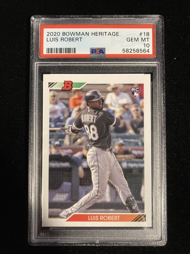 2020 Bowman Heritage #18 Luis Robert Rookie RC PSA 10 Gem Mint