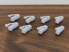 8x AIRCRAFT DE-ICING TRUCKS GSE Ground Vehicles Models 1:400 Scale Diorama