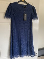 Gorgeous Mela London lace blue dress size 8 New