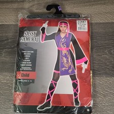 Sassy Samurai Child Halloween Costume size X-Large 14-16