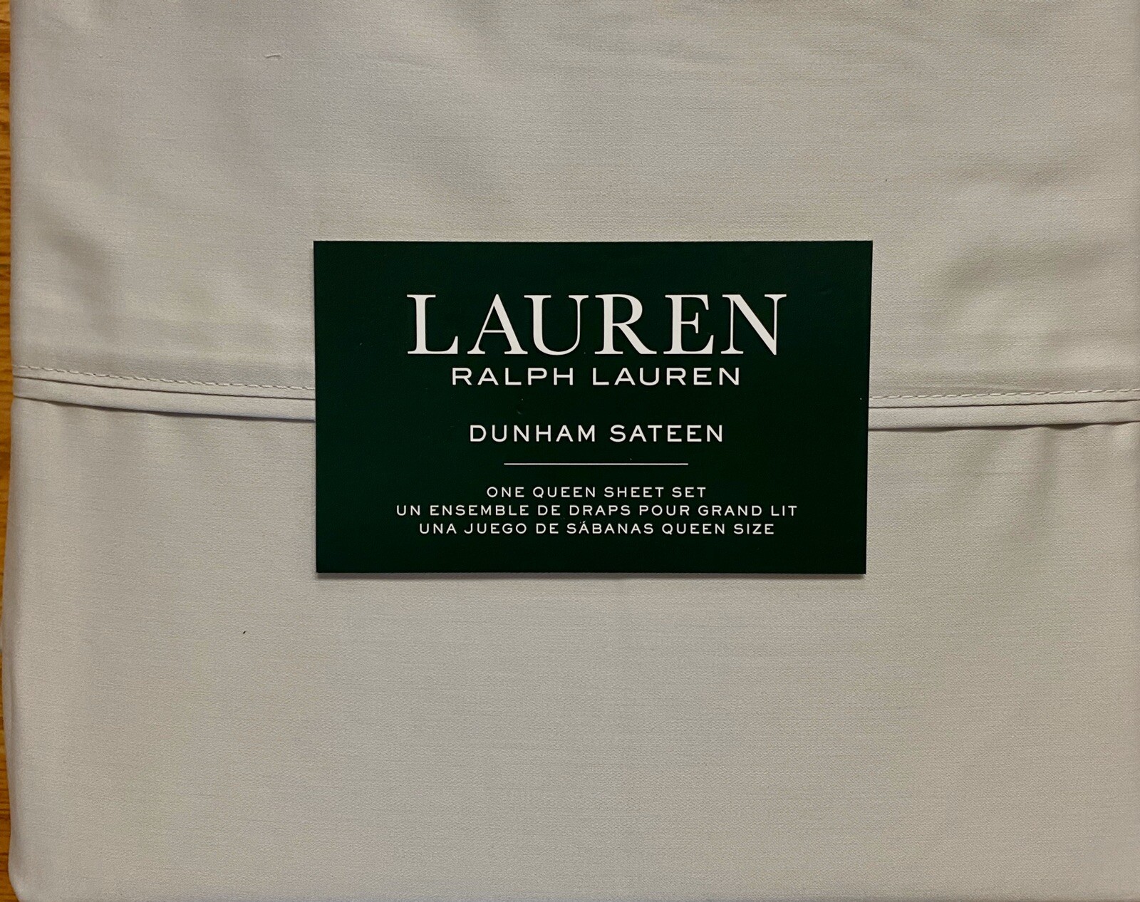 RALPH LAUREN SILVER GREY DUNHAM COTTON SATEEN QUEEN SHEETS SET 4 PC eBay