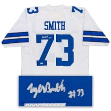 TYLER SMITH Signed Jersey (BECKETT) DALLAS COWBOYS Football White Custom XL