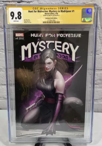 Hunt For Wolverine Mystery In Madripoor #1 CGC 9.8 InHyuk Lee Signed Marvel 2018