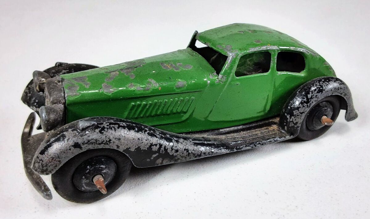 Dinky Toys 36D, Rover, Green/Black, ORIGINAL, Vintage, 1/43 #L41 Dinky Toys 36D, Rover, Green/Black, ORIGINAL, Vintage, 1/43 #L41