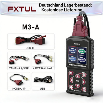 Motorrad Diagnosegerät Scanner OBD2 Code Reader Fit Für Honda, Kawasaki, Yamaha
