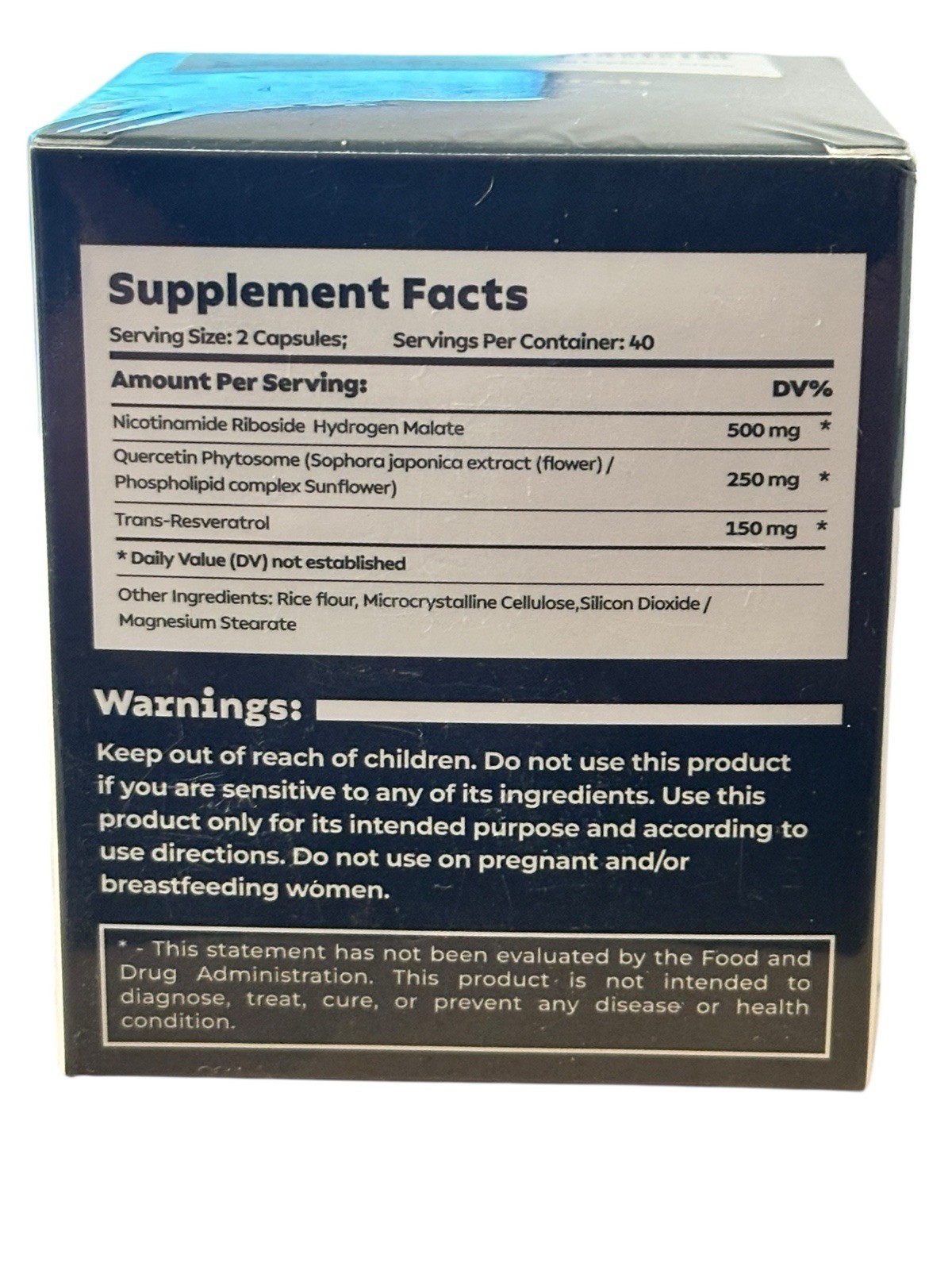 Reus Research Liposomal NAD+ Supplement 80 Ct NR+Resveratrol Exp 01/2027 NEW!