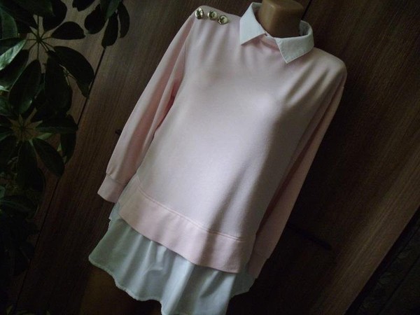 Women French Connection Shirt Pink Knit 38 / M /