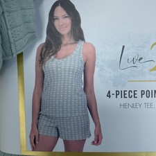 Live 2 Lounge Women's M Lounge Set Green Polyester a1719