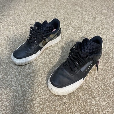Nike React N.354 Men s Low Top Lace-Up Sneakers Black/White Rubber Outsole