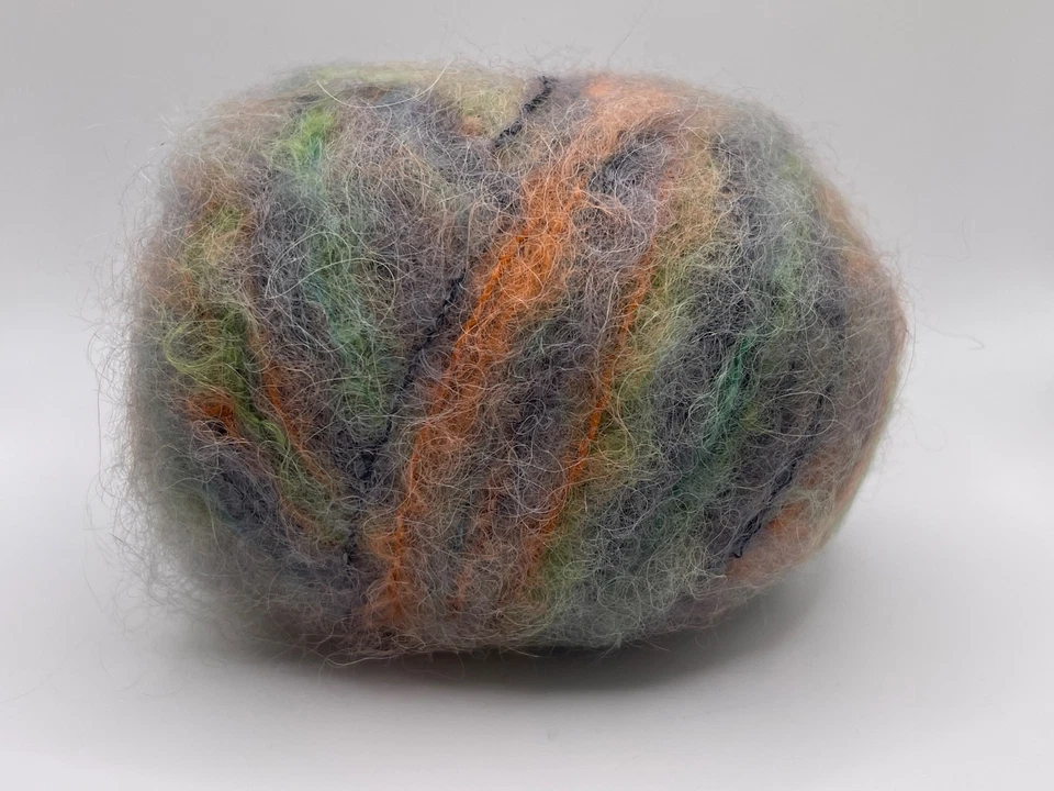 LOT of 4 Kid Mohair Alpaca Color 78046 Ice Yarn 4x295y=1,180yd Green Orange Blue - Image 4 of 4